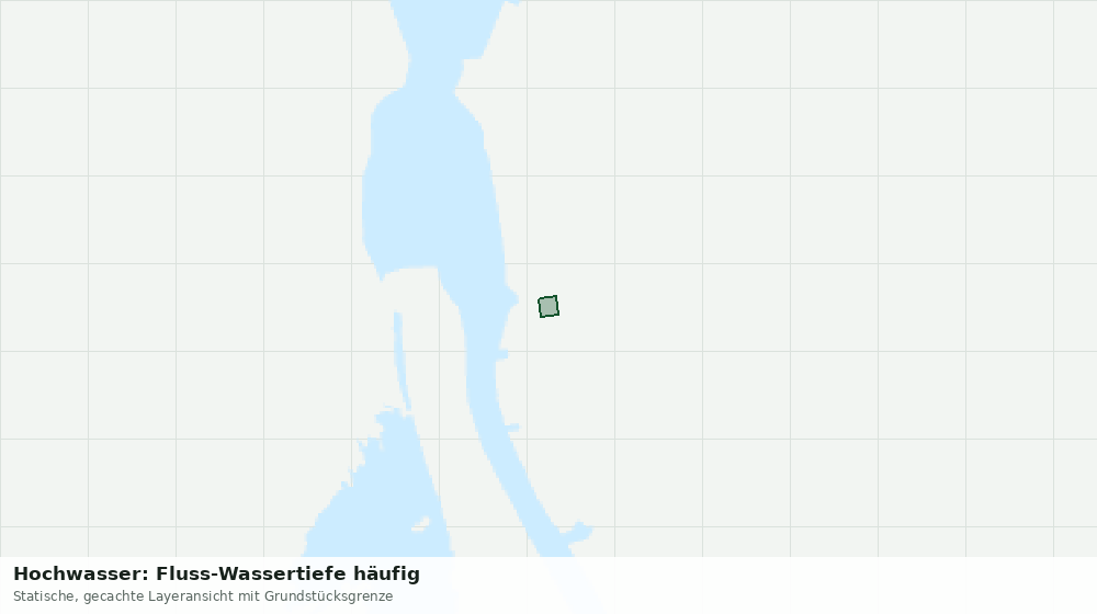 Statische Kartenansicht: Hochwasser: Fluss-Wassertiefe häufig