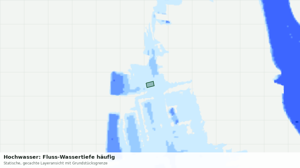 Statische Kartenansicht: Hochwasser: Fluss-Wassertiefe häufig