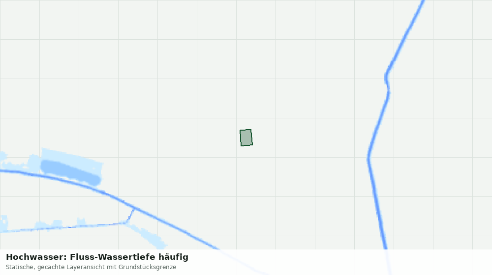 Statische Kartenansicht: Hochwasser: Fluss-Wassertiefe häufig