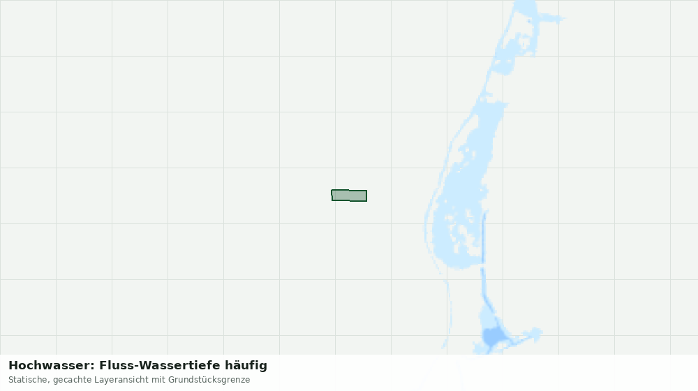 Statische Kartenansicht: Hochwasser: Fluss-Wassertiefe häufig