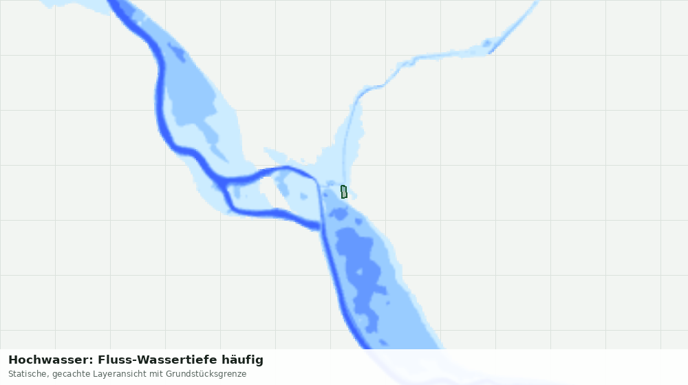 Statische Kartenansicht: Hochwasser: Fluss-Wassertiefe häufig