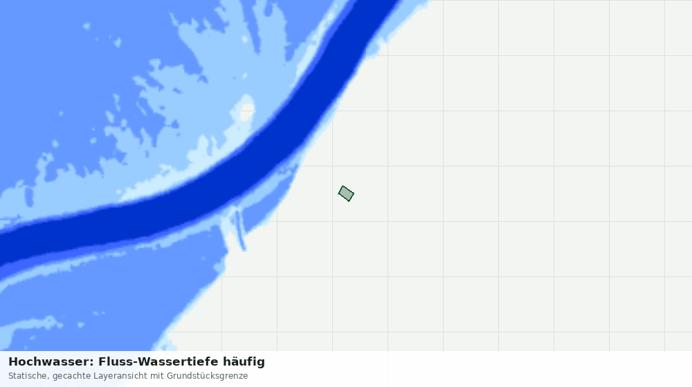Statische Kartenansicht: Hochwasser: Fluss-Wassertiefe häufig