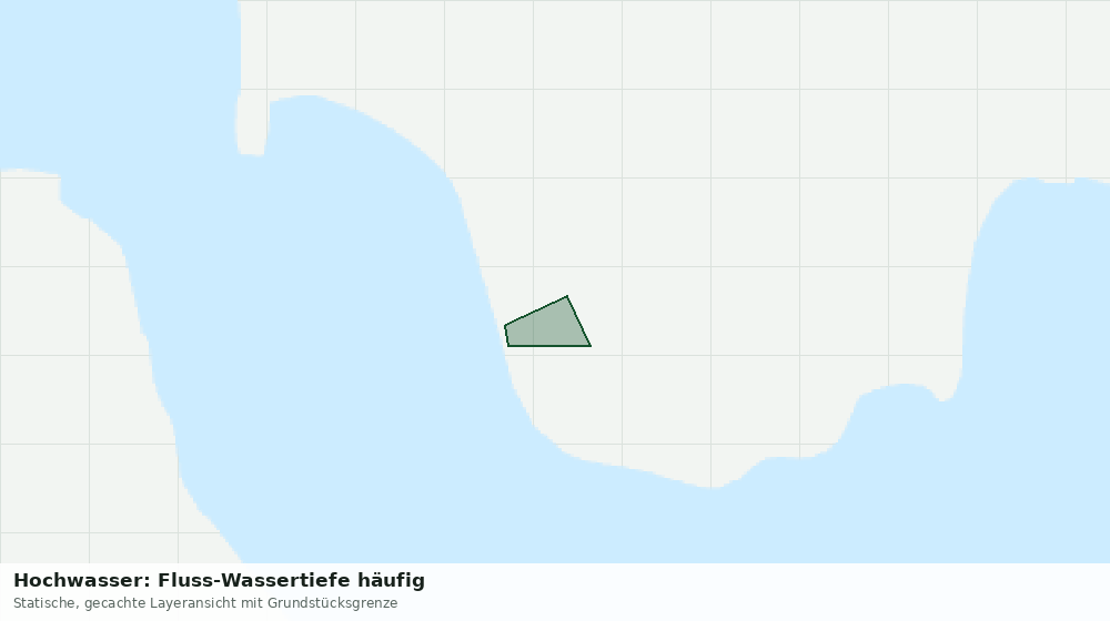 Statische Kartenansicht: Hochwasser: Fluss-Wassertiefe häufig