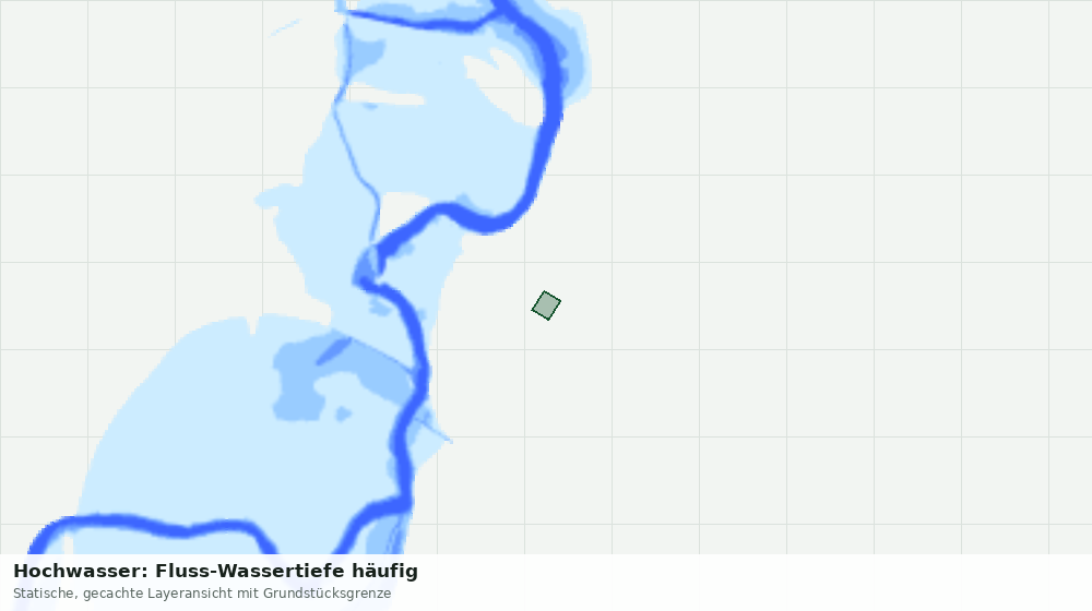 Statische Kartenansicht: Hochwasser: Fluss-Wassertiefe häufig