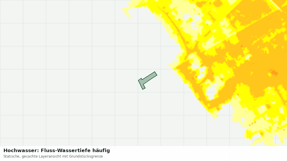 Statische Kartenansicht: Hochwasser: Fluss-Wassertiefe häufig