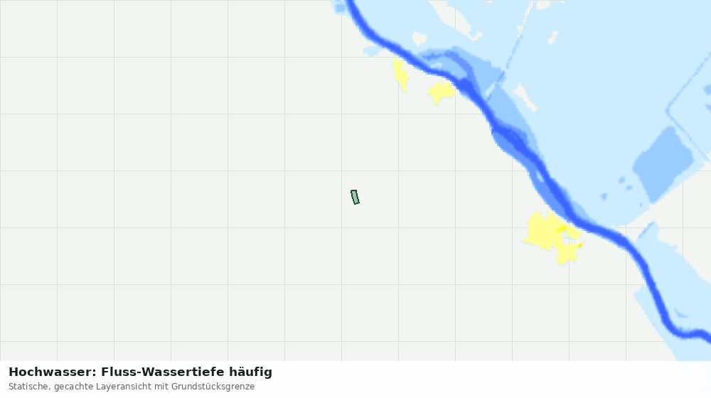Statische Kartenansicht: Hochwasser: Fluss-Wassertiefe häufig