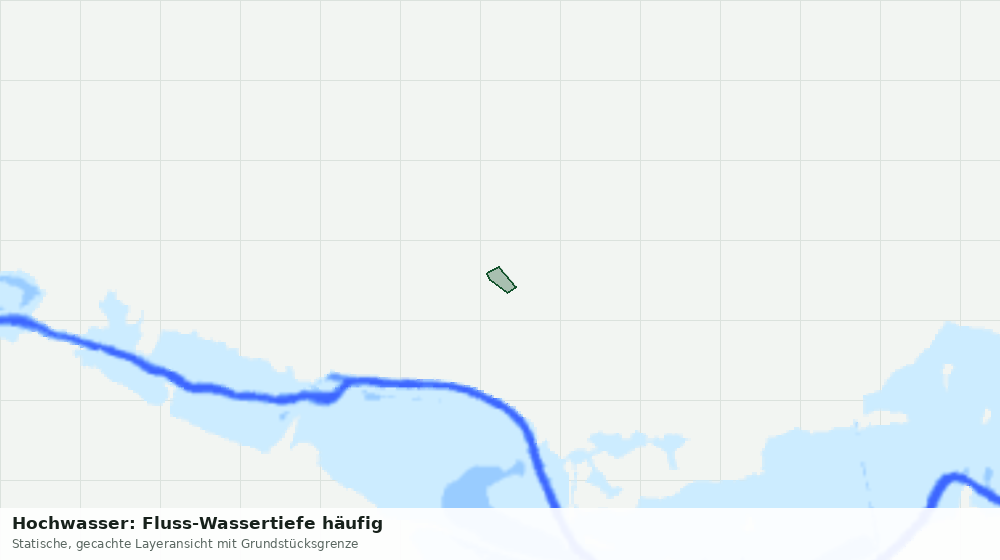 Statische Kartenansicht: Hochwasser: Fluss-Wassertiefe häufig