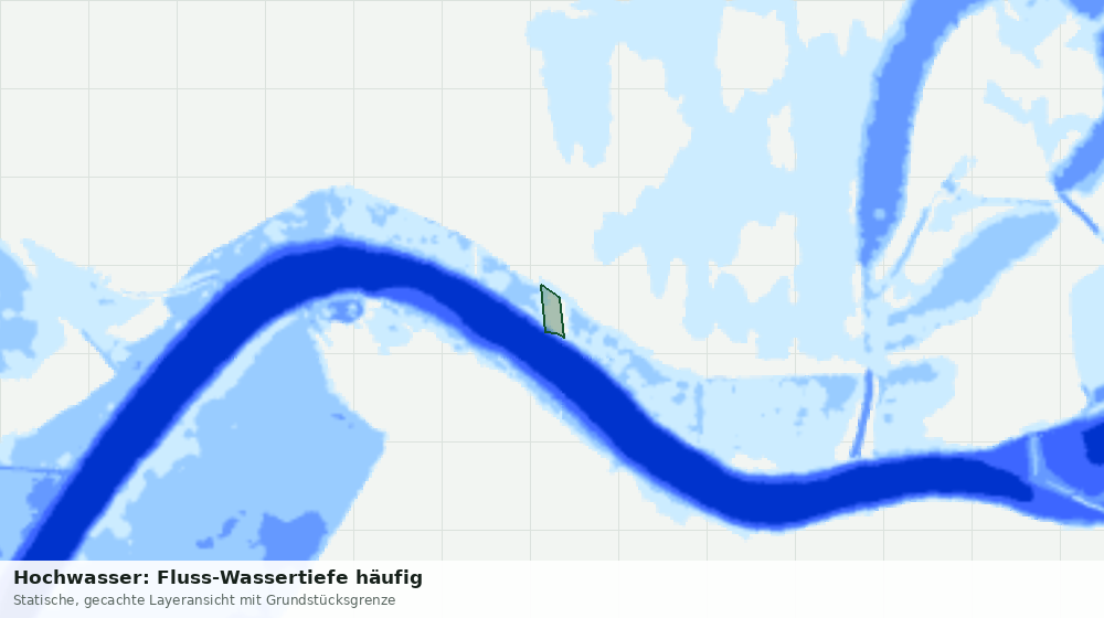 Statische Kartenansicht: Hochwasser: Fluss-Wassertiefe häufig
