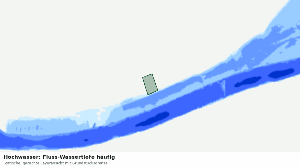 Statische Kartenansicht: Hochwasser: Fluss-Wassertiefe häufig
