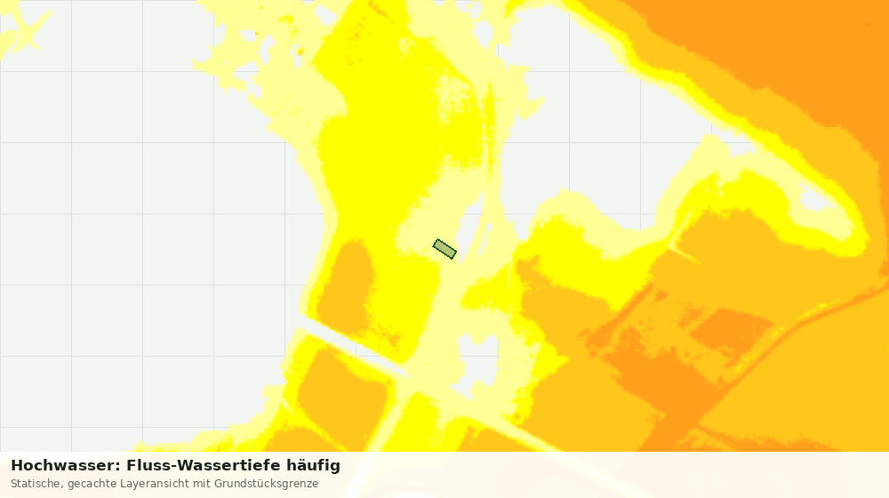 Statische Kartenansicht: Hochwasser: Fluss-Wassertiefe häufig