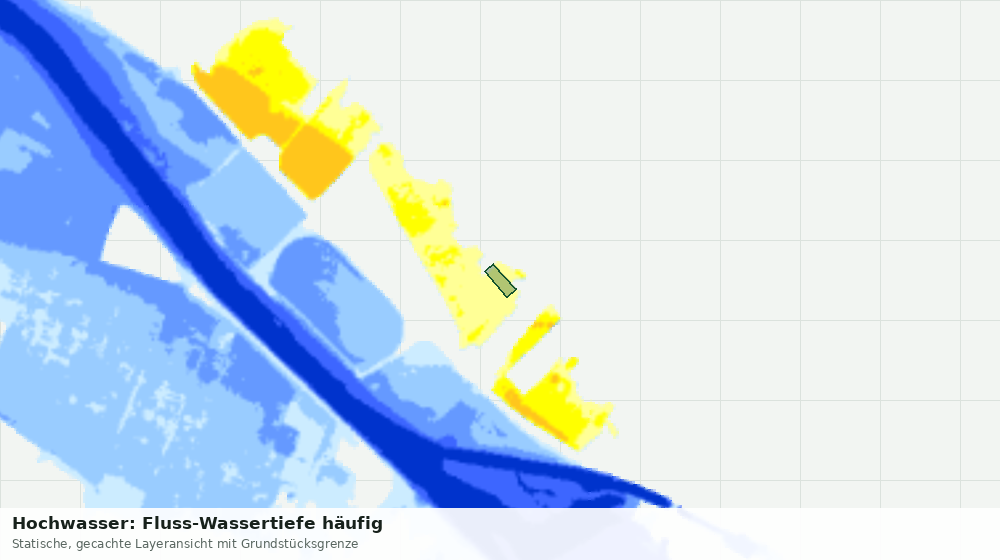 Statische Kartenansicht: Hochwasser: Fluss-Wassertiefe häufig