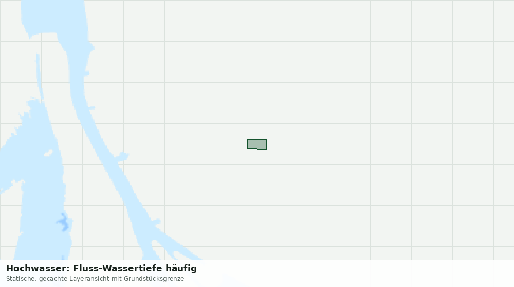 Statische Kartenansicht: Hochwasser: Fluss-Wassertiefe häufig