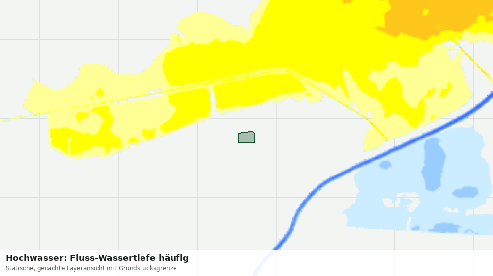 Statische Kartenansicht: Hochwasser: Fluss-Wassertiefe häufig
