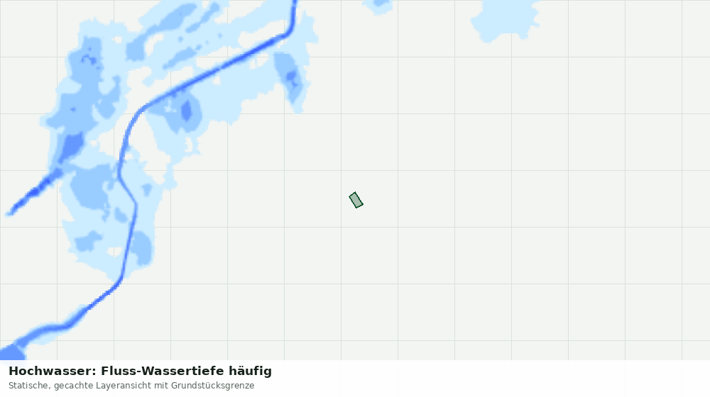 Statische Kartenansicht: Hochwasser: Fluss-Wassertiefe häufig