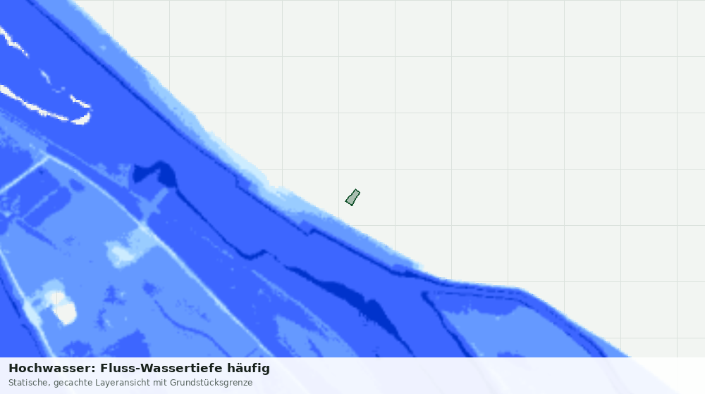 Statische Kartenansicht: Hochwasser: Fluss-Wassertiefe häufig