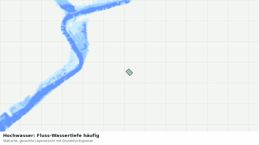 Statische Kartenansicht: Hochwasser: Fluss-Wassertiefe häufig