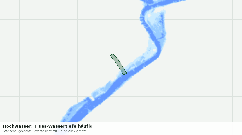 Statische Kartenansicht: Hochwasser: Fluss-Wassertiefe häufig