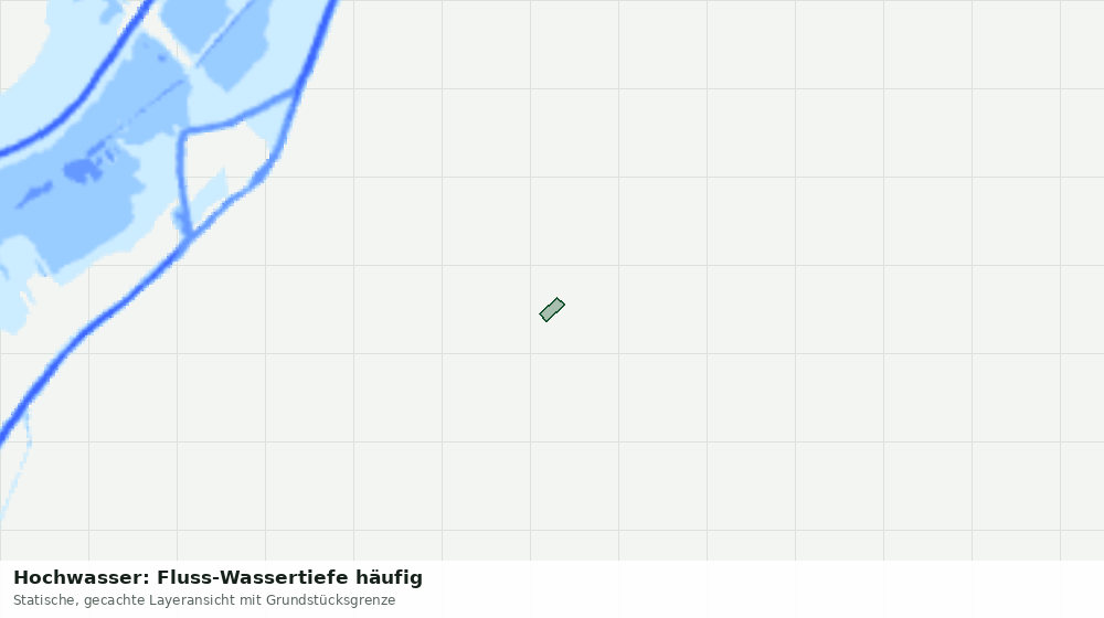 Statische Kartenansicht: Hochwasser: Fluss-Wassertiefe häufig