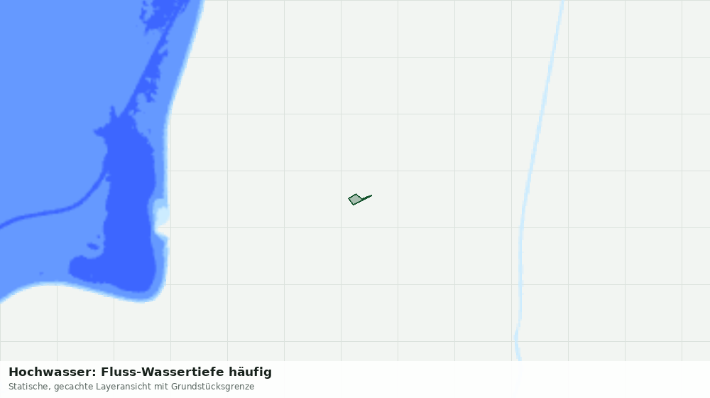 Statische Kartenansicht: Hochwasser: Fluss-Wassertiefe häufig