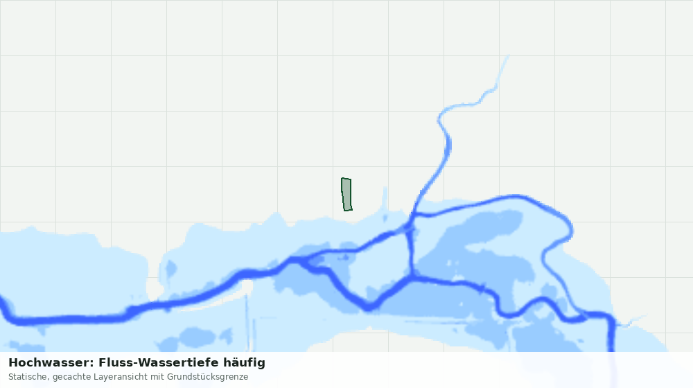Statische Kartenansicht: Hochwasser: Fluss-Wassertiefe häufig