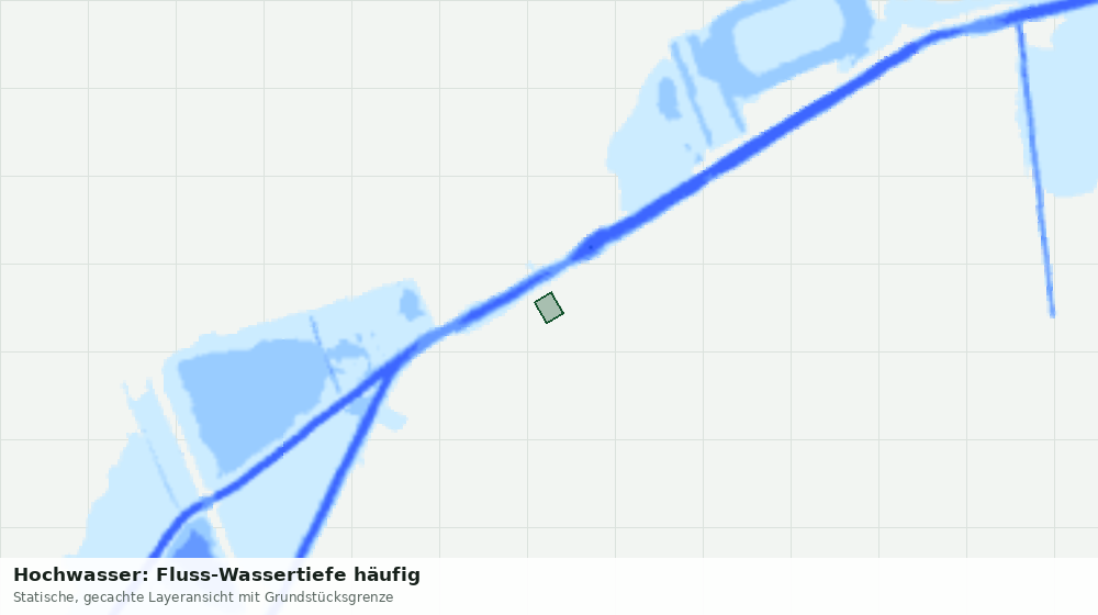 Statische Kartenansicht: Hochwasser: Fluss-Wassertiefe häufig