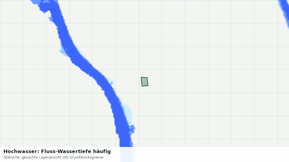 Statische Kartenansicht: Hochwasser: Fluss-Wassertiefe häufig