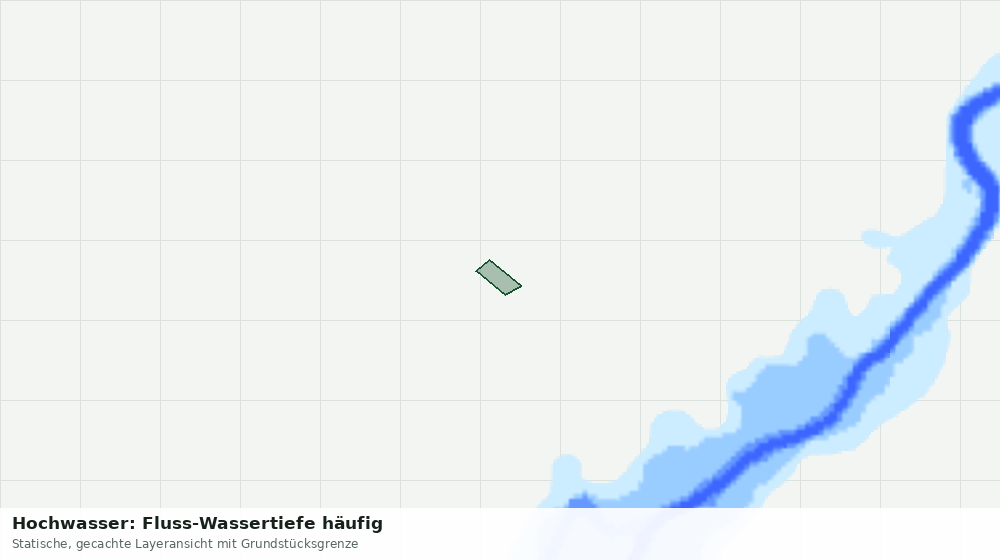 Statische Kartenansicht: Hochwasser: Fluss-Wassertiefe häufig