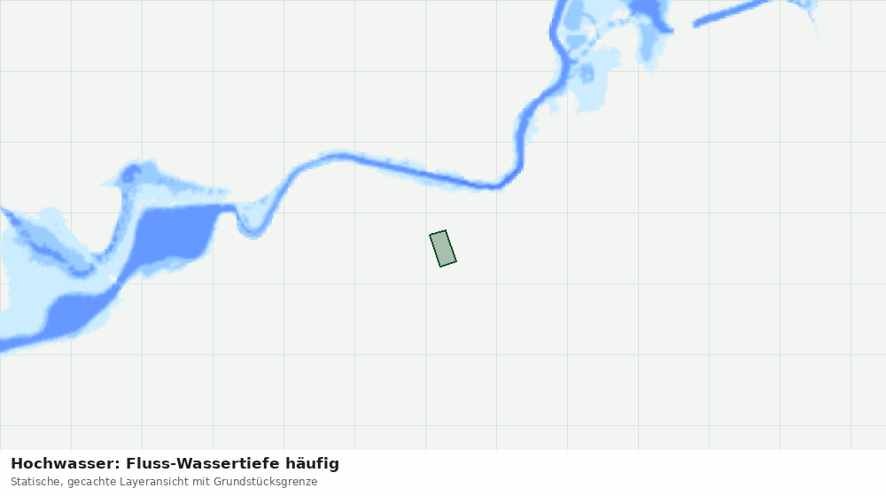 Statische Kartenansicht: Hochwasser: Fluss-Wassertiefe häufig