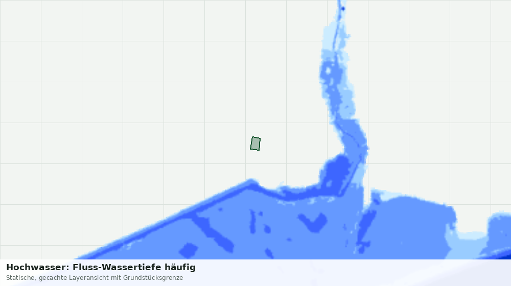 Statische Kartenansicht: Hochwasser: Fluss-Wassertiefe häufig