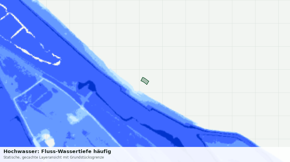 Statische Kartenansicht: Hochwasser: Fluss-Wassertiefe häufig