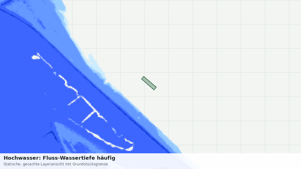Statische Kartenansicht: Hochwasser: Fluss-Wassertiefe häufig