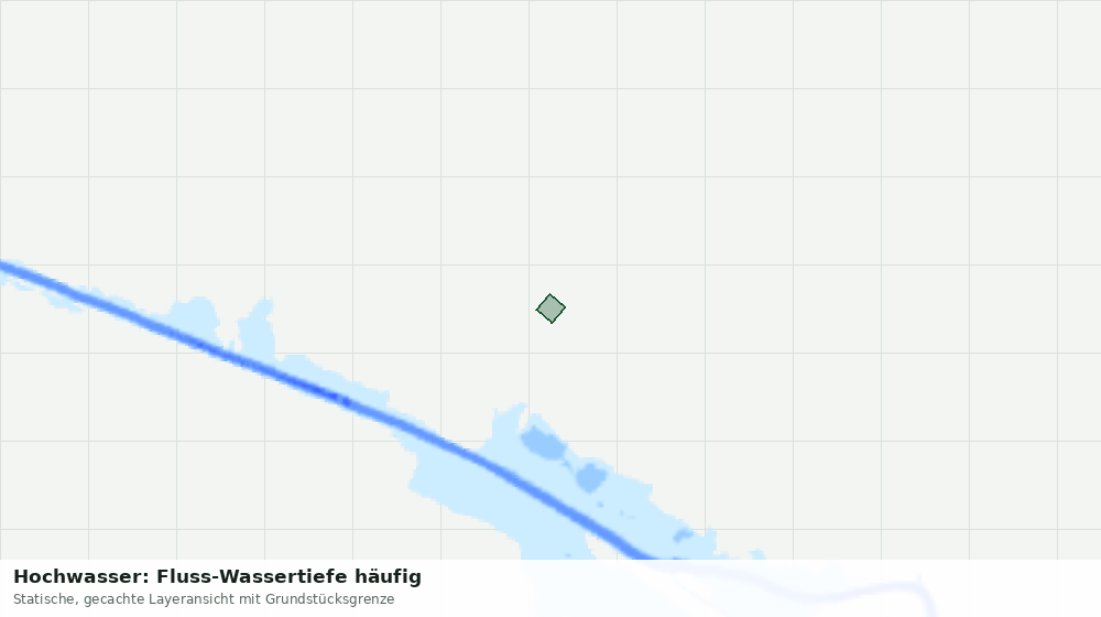 Statische Kartenansicht: Hochwasser: Fluss-Wassertiefe häufig