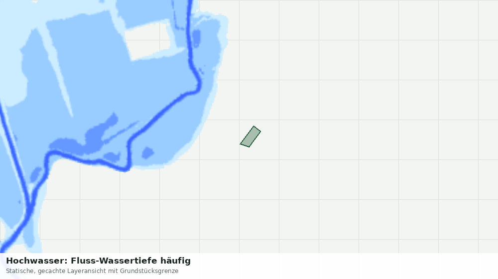 Statische Kartenansicht: Hochwasser: Fluss-Wassertiefe häufig