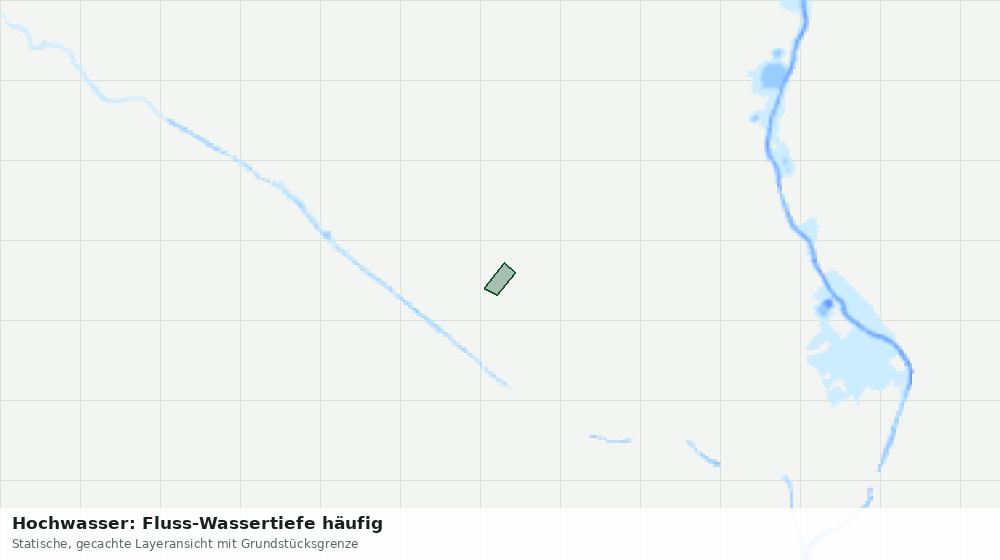 Statische Kartenansicht: Hochwasser: Fluss-Wassertiefe häufig