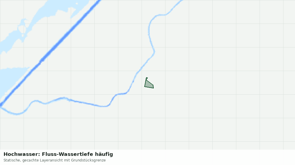 Statische Kartenansicht: Hochwasser: Fluss-Wassertiefe häufig