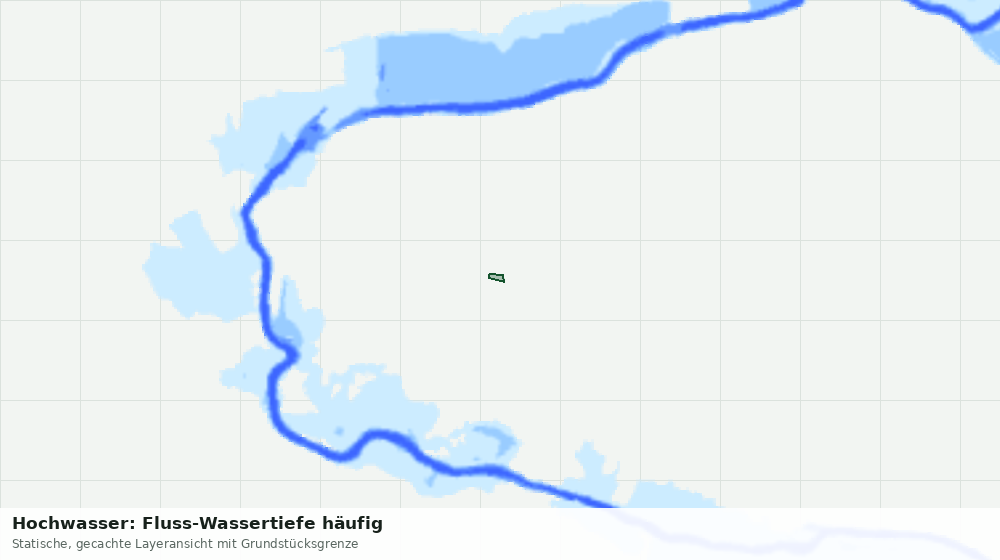 Statische Kartenansicht: Hochwasser: Fluss-Wassertiefe häufig