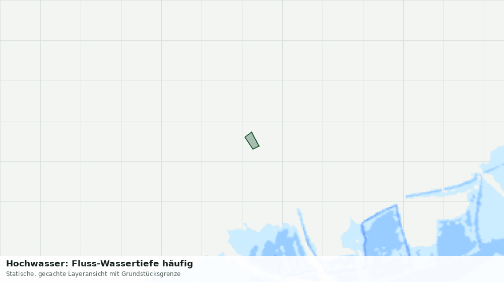 Statische Kartenansicht: Hochwasser: Fluss-Wassertiefe häufig