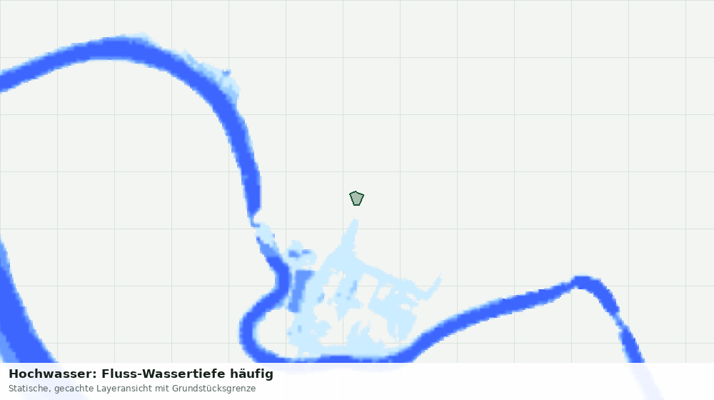 Statische Kartenansicht: Hochwasser: Fluss-Wassertiefe häufig