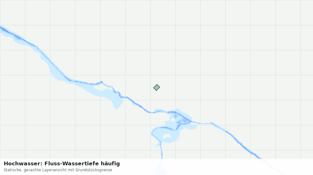 Statische Kartenansicht: Hochwasser: Fluss-Wassertiefe häufig