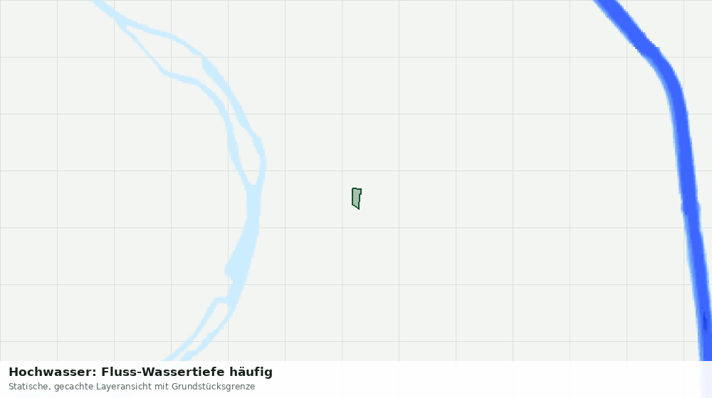 Statische Kartenansicht: Hochwasser: Fluss-Wassertiefe häufig