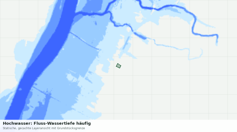 Statische Kartenansicht: Hochwasser: Fluss-Wassertiefe häufig