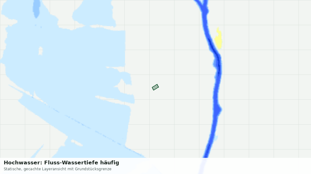 Statische Kartenansicht: Hochwasser: Fluss-Wassertiefe häufig