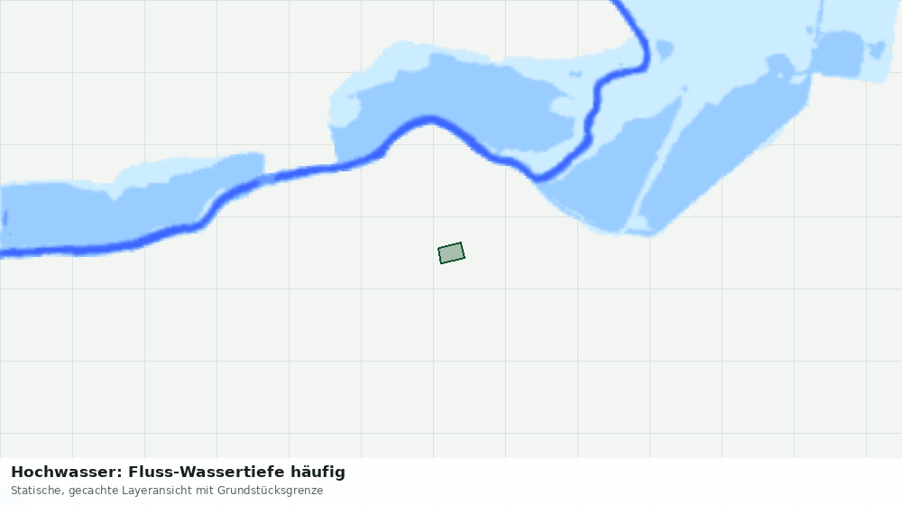 Statische Kartenansicht: Hochwasser: Fluss-Wassertiefe häufig