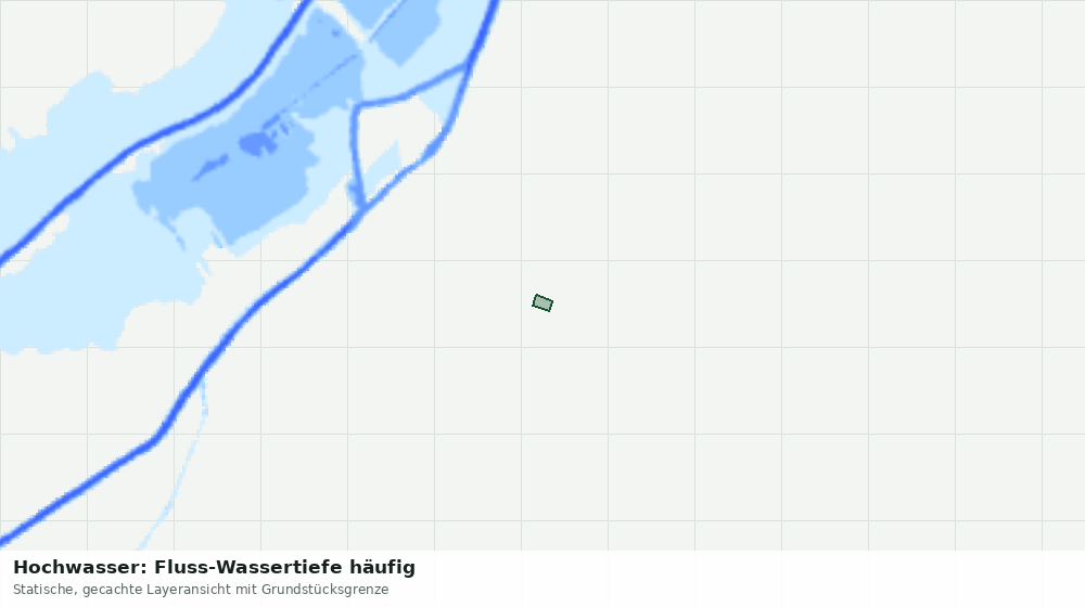 Statische Kartenansicht: Hochwasser: Fluss-Wassertiefe häufig