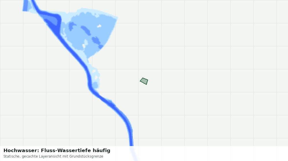 Statische Kartenansicht: Hochwasser: Fluss-Wassertiefe häufig