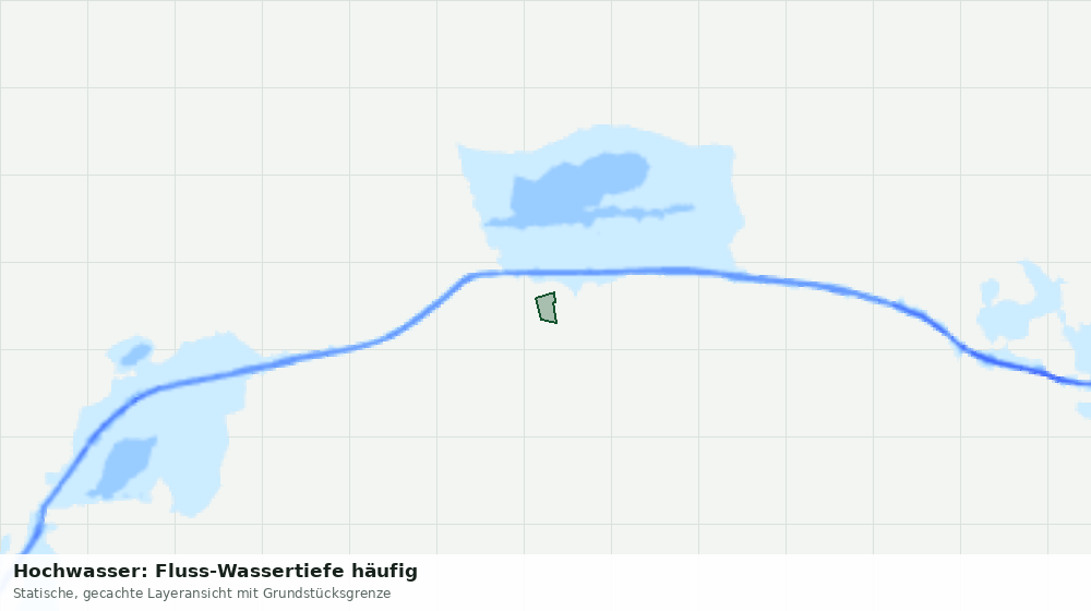 Statische Kartenansicht: Hochwasser: Fluss-Wassertiefe häufig