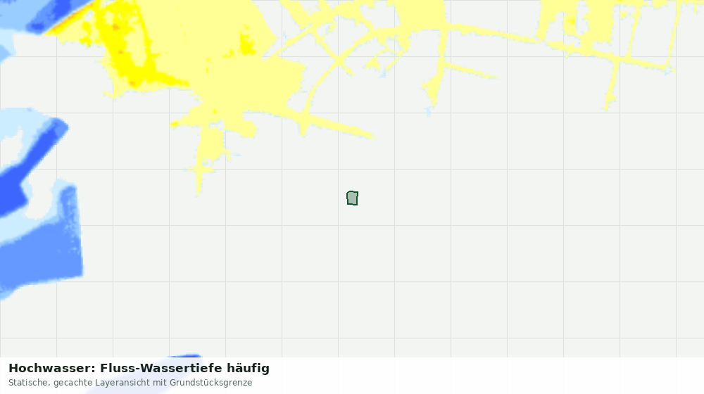 Statische Kartenansicht: Hochwasser: Fluss-Wassertiefe häufig