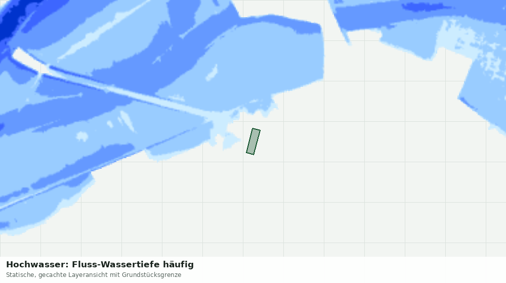Statische Kartenansicht: Hochwasser: Fluss-Wassertiefe häufig