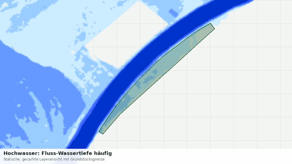 Statische Kartenansicht: Hochwasser: Fluss-Wassertiefe häufig