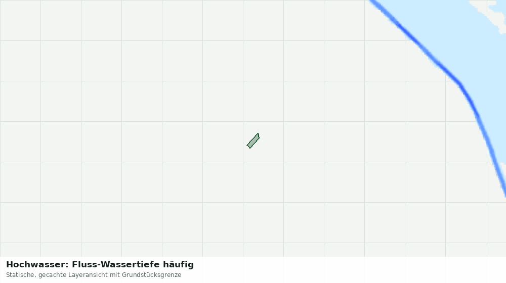 Statische Kartenansicht: Hochwasser: Fluss-Wassertiefe häufig